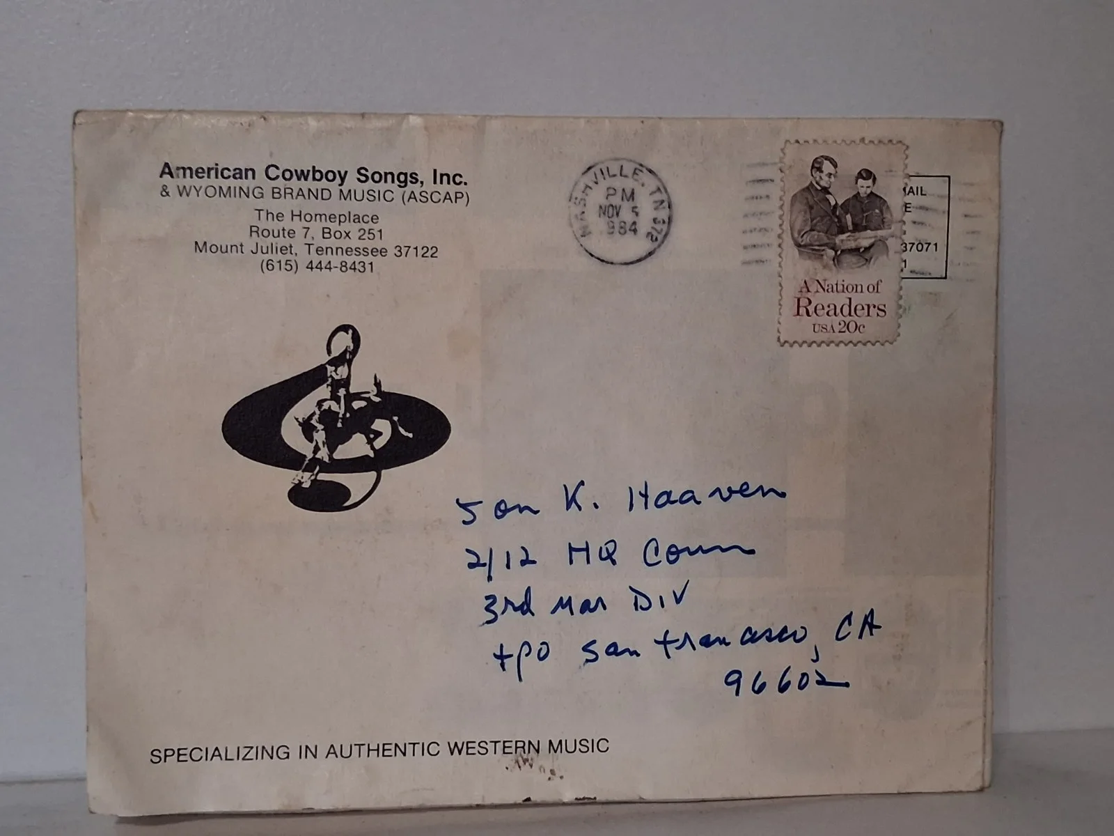 Cowboy Country Chris LeDoux Signed Autograph 3x5 Index Card - JSA Cert - FREE SH, image 3