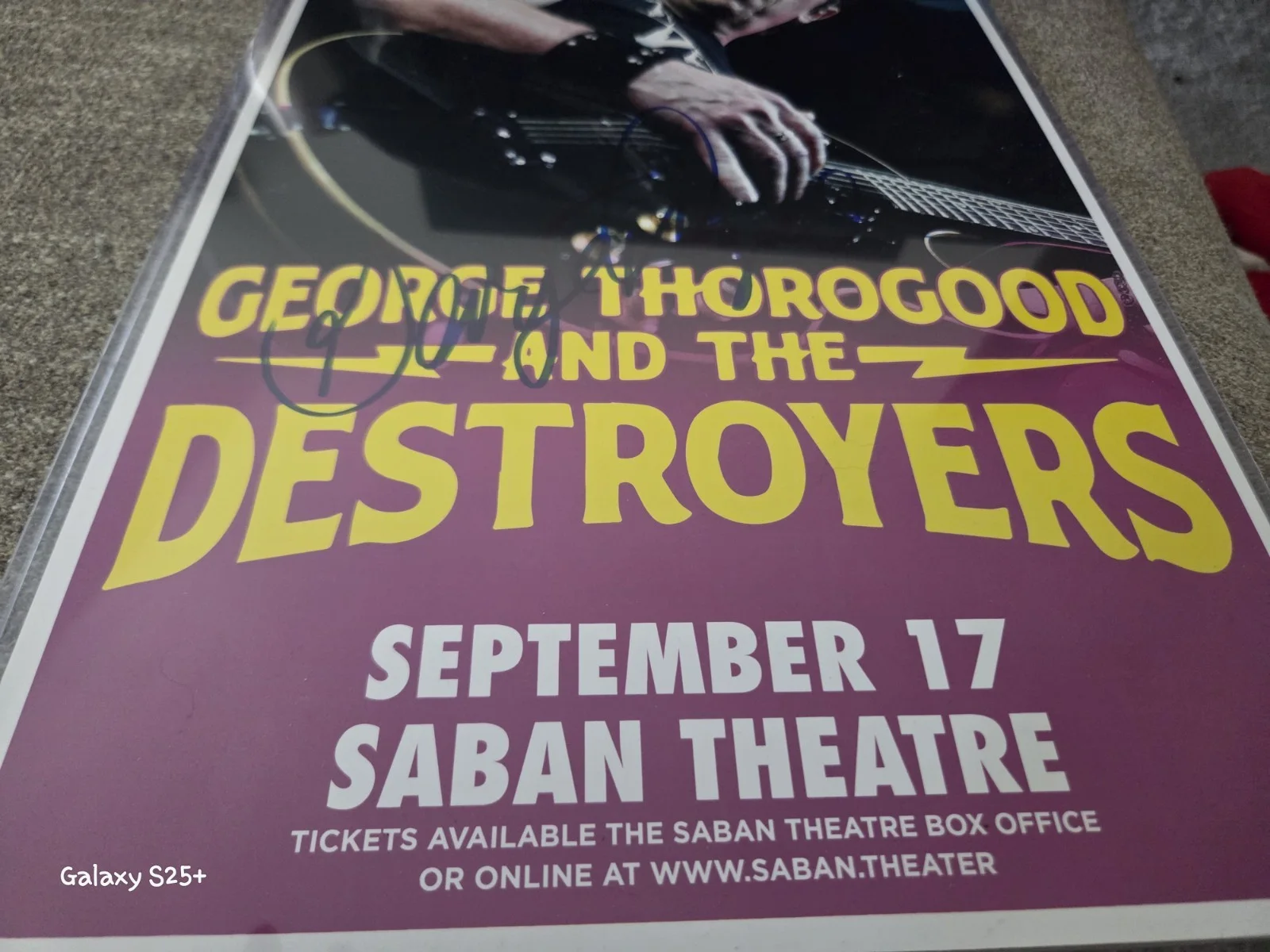George Thorogood Signed Autographed 11x17 Poster I Drink Alone. Bad To The Bone!, image 5