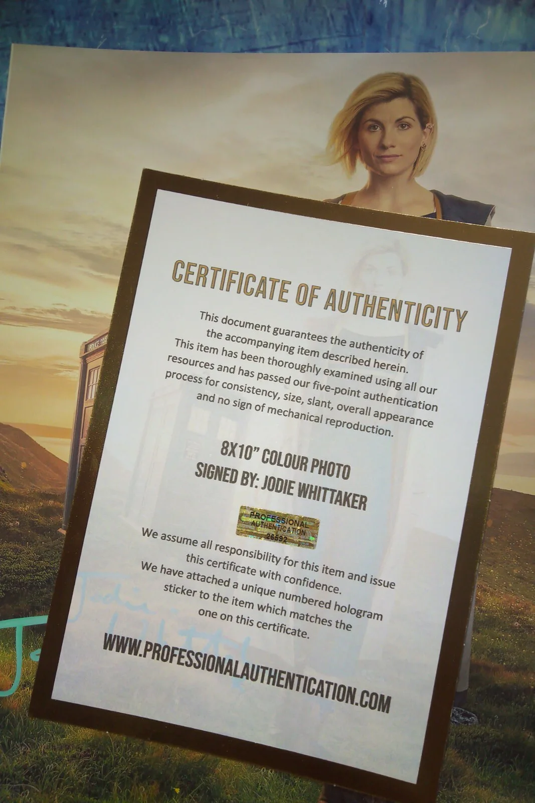 Jodie Whittaker Hand Signed 8x10 Photo COA Doctor Who NO US TARIFFS, изображение 4