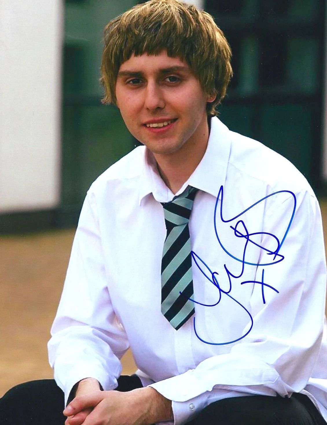 James Buckley — James Buckley signed 8x10 photo - The Inbetweeners Movie, White Gold