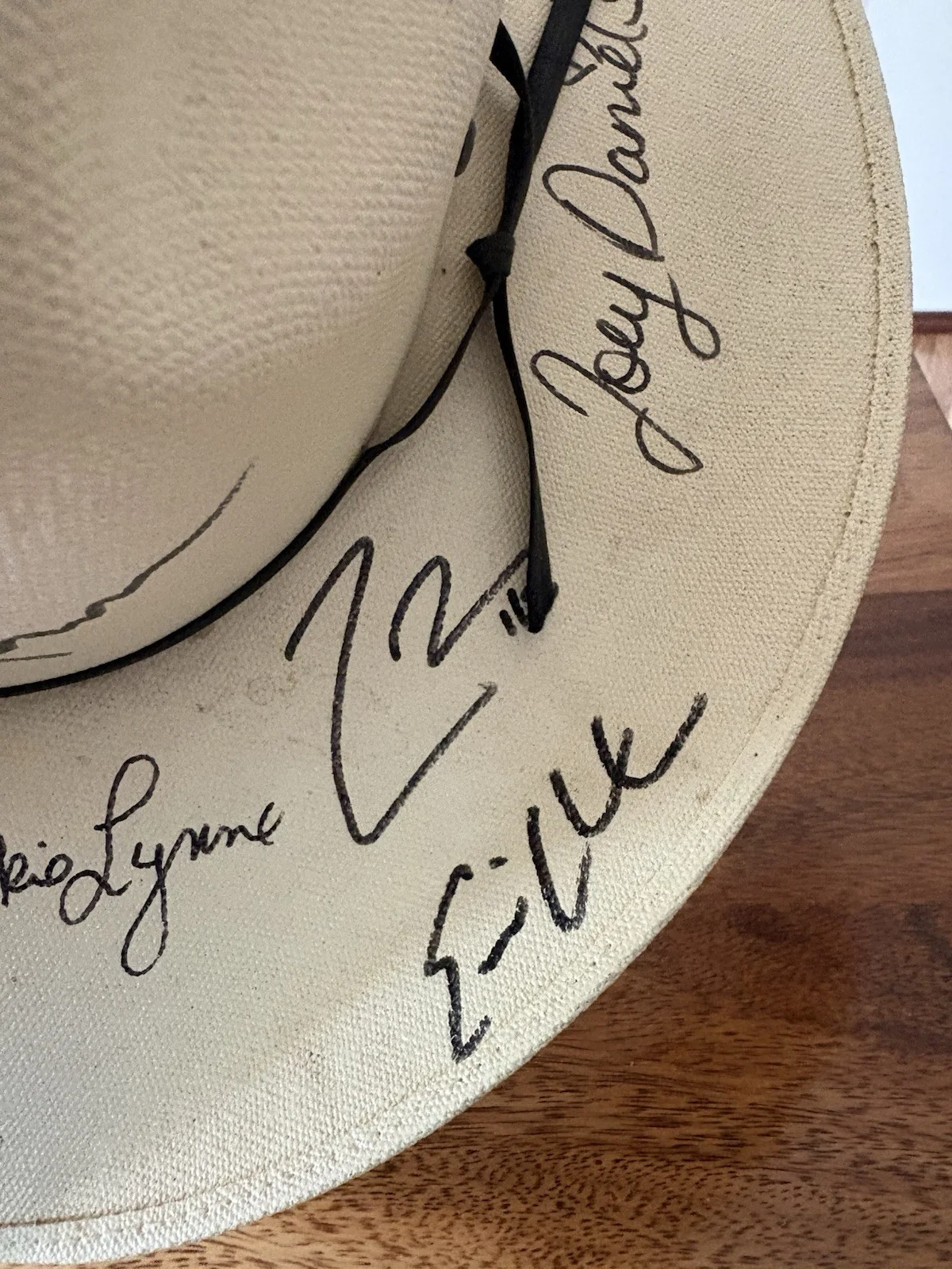 Signed Country artist Hat 2006 Eric Church , Carrie Underwood, Jamey Johnson, изображение 3