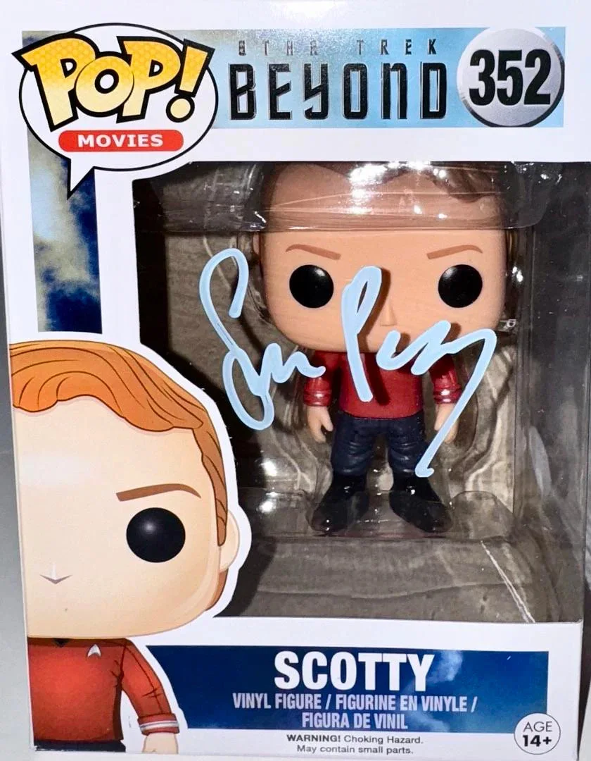 Simon Pegg — Simon Pegg Signed Funko Pop #352 "Scotty" (Star Trek) - JSA COA, image 2