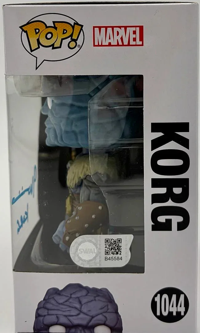 Taika Waititi — Taika Waititi signed "Korg" signed Funko #328 (Thor) - SWAU COA, изображение 3