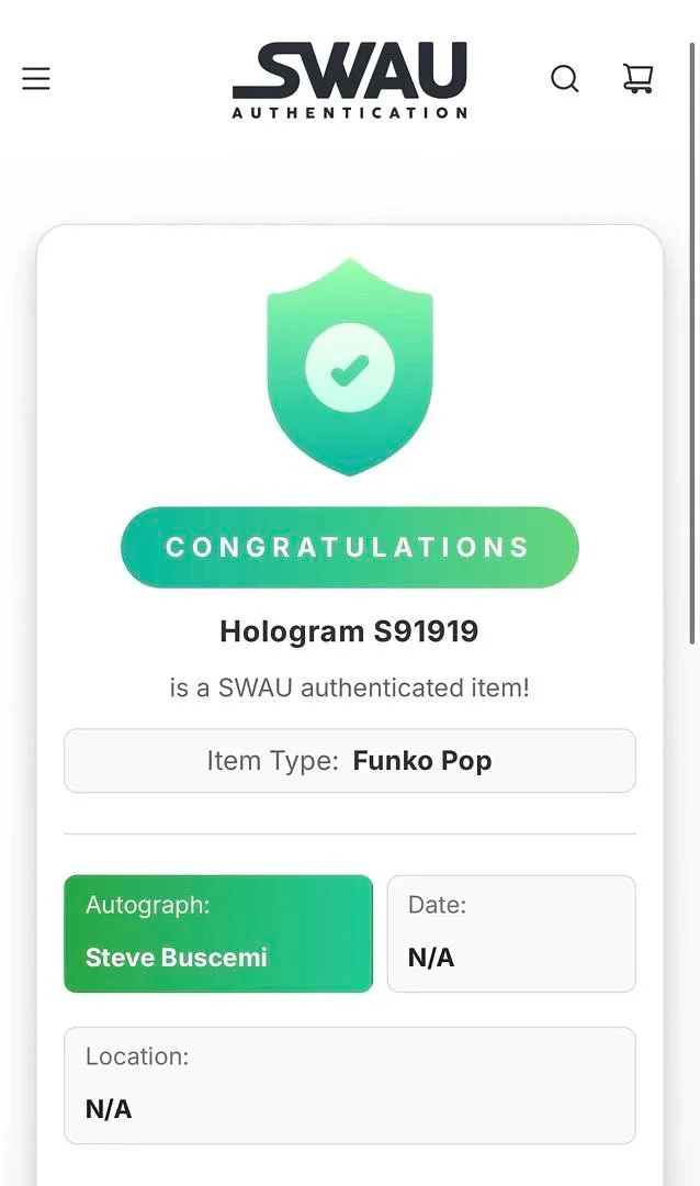 Steve Buscemi — Steve Buscemi signed "Danny McGrath" Funko # 898 (Billy Madison) - SWAU COA, изображение 5