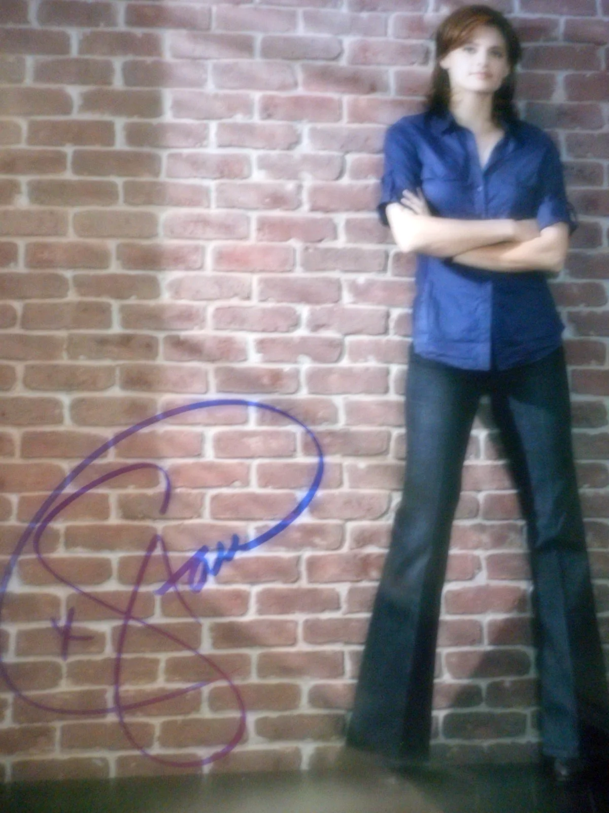 Stana Katic — Stana Katic signed CASTLE Beckett Pretty 8x10 Photo Coa & #d Holograms, изображение 2