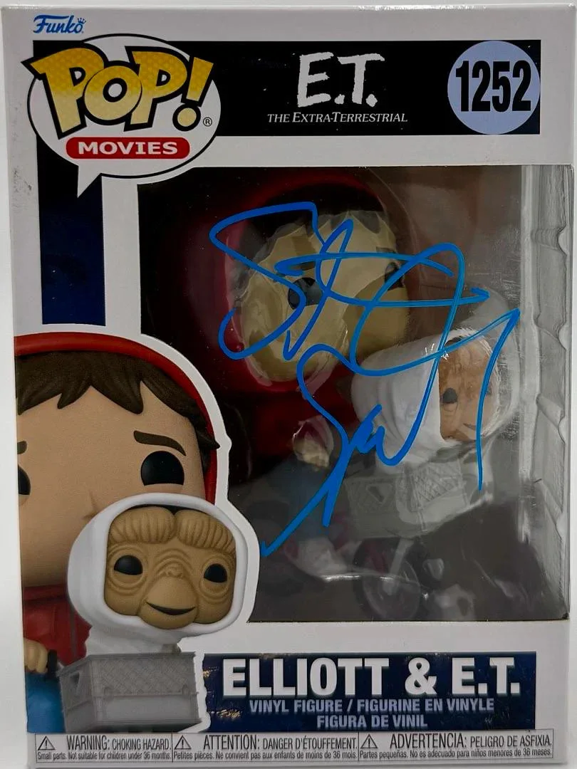 Steven Spielberg — Steven Spielberg signed Funko #1252 "E.T." *VERY RARE* - JSA COA