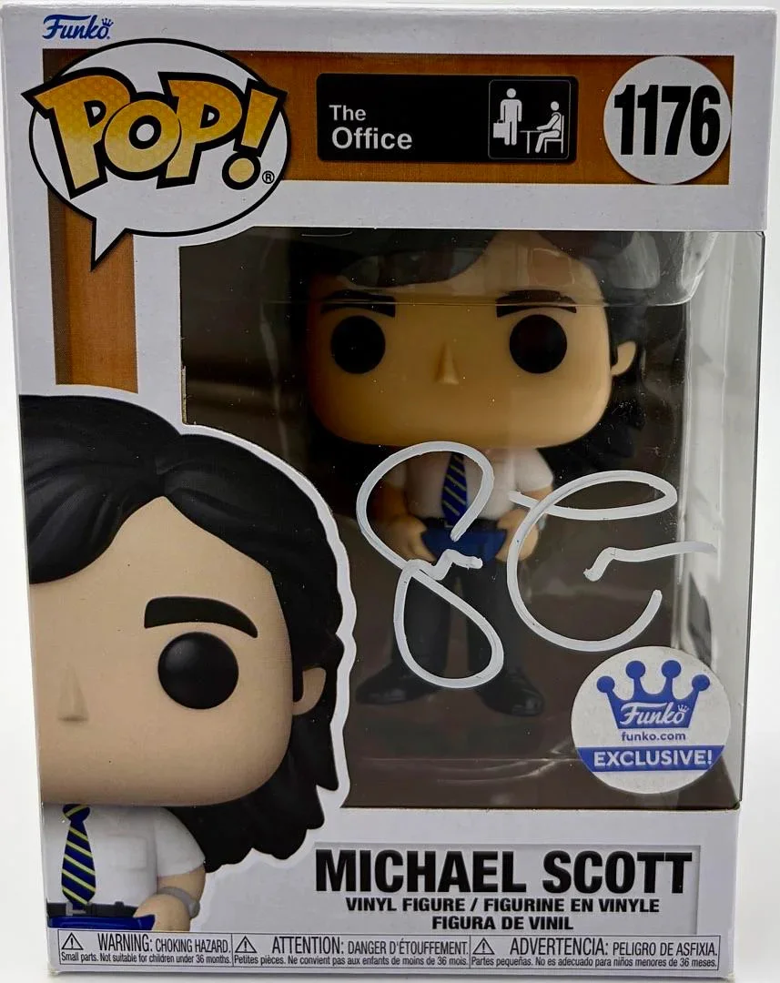 Steve Carell — Steve Carell Signed Funko Pop #1176 (The Office) - Beckett COA