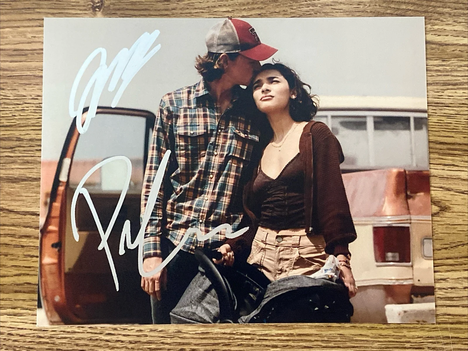 Jacob Lofland & Paulina Chavez — Jacob Lofland & Paulina Chavez Autographed 8x10 Landman Photo Cooper Ariana