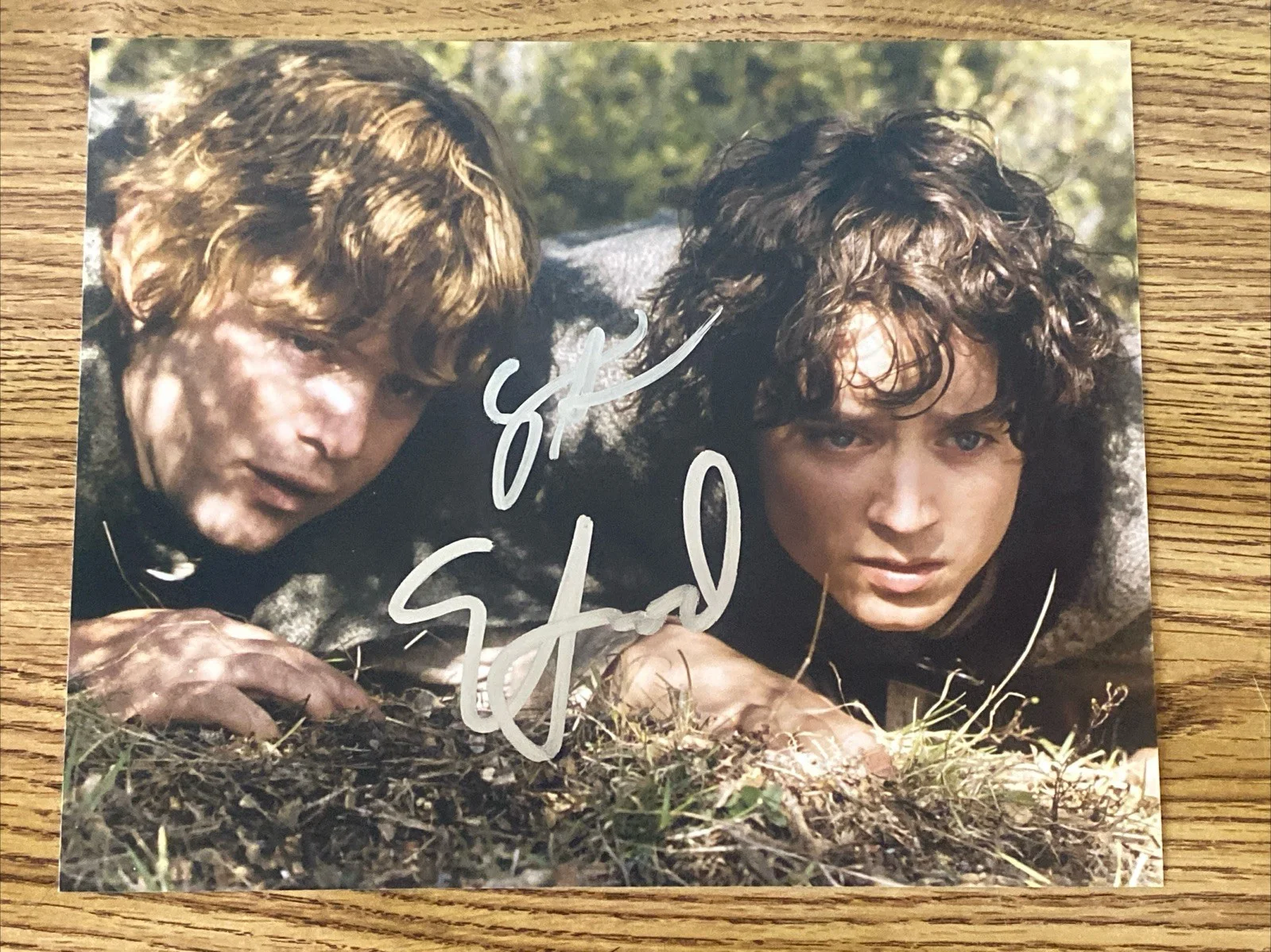 Elijah Wood & Sean Astin — Elijah Wood & Sean Astin Autographed 8x10 Photo ‘Lord Of The Rings’ Frodo & Sam