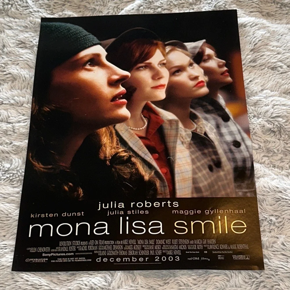 Mona Lisa Smile Movie Poster Vintage 2003 Mini 11 x 17 Julia Roberts Stiles, изображение 2