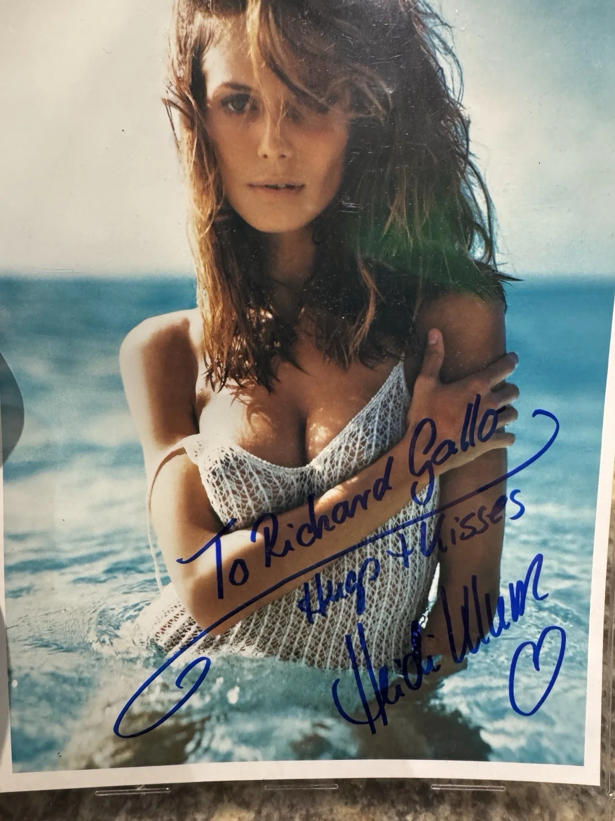 Heidi Klum Signed AUTOGRAPH MODEL Photo Original, image 3