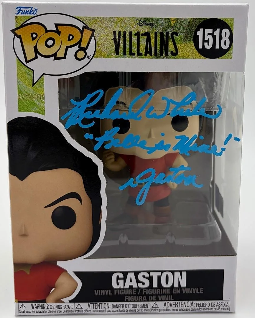Richard White — Richard White signed "Gaston" Funko #1518 (Disney Villains)-OC Celebrity Mtkg