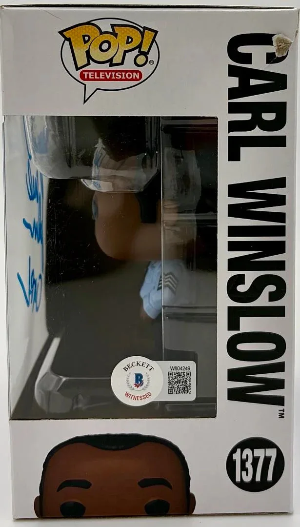 Reginald VelJohnson — Reginald VelJohnson signed "Carl Winslow" Funko #1377 (Family Matters)-Beckett, image 3