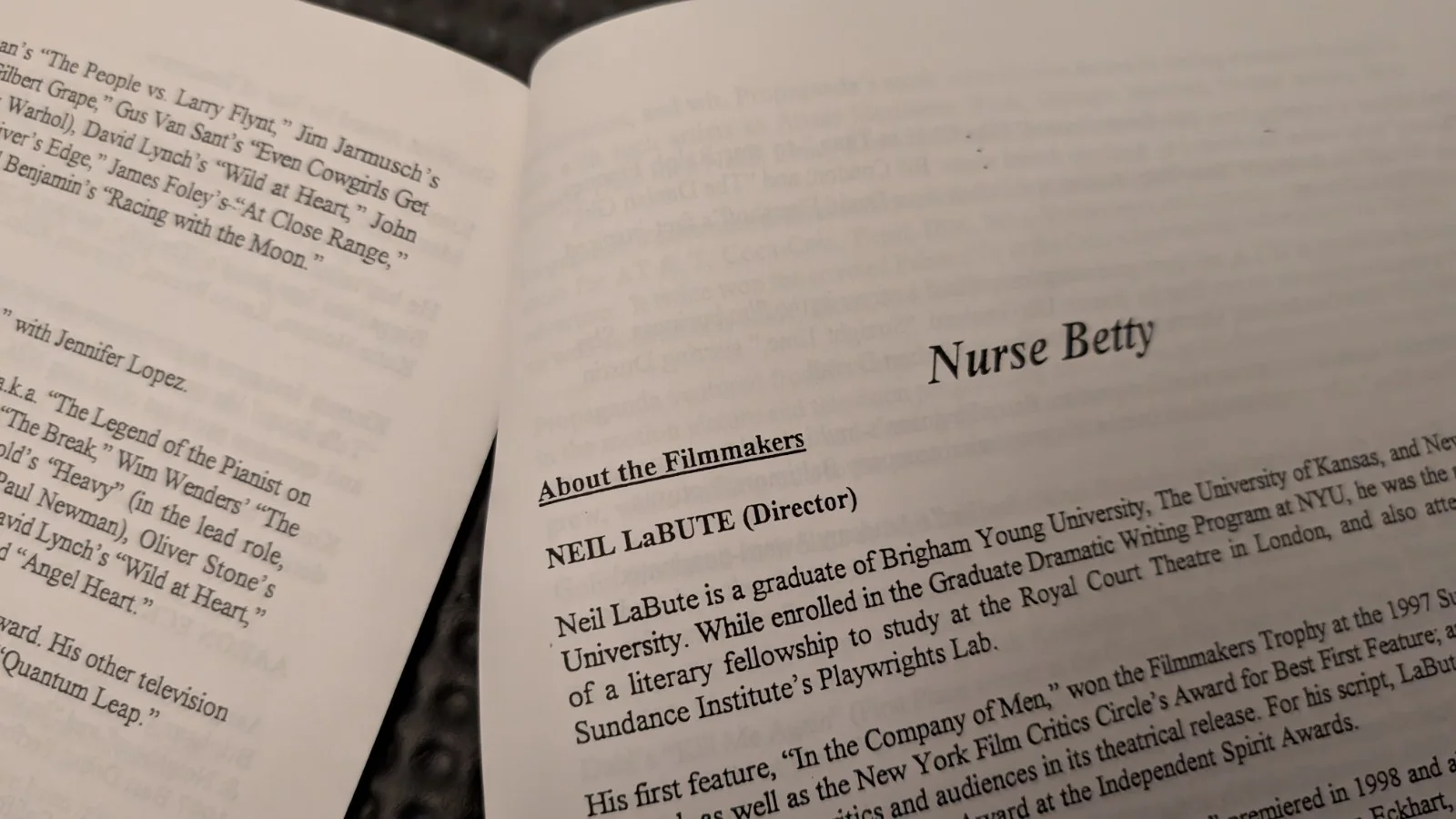 Nurse Betty 2000, Neil LaBute Renee Zellweger Morgan Freeman press kit 13 slides, изображение 5
