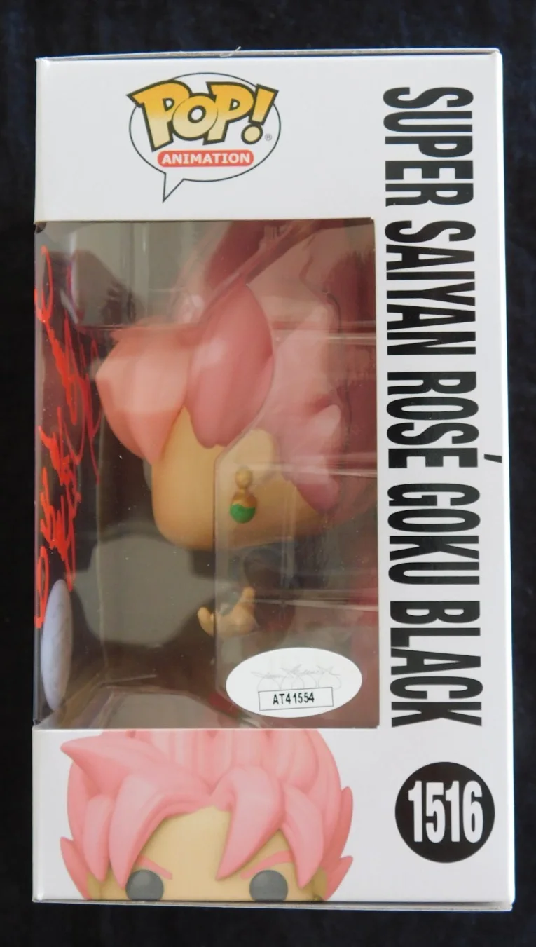 Sean Schemmel — Sean Schemmel Signed Super Saiyan Rose Goku Black Funko Pop - JSA Authentication, image 2