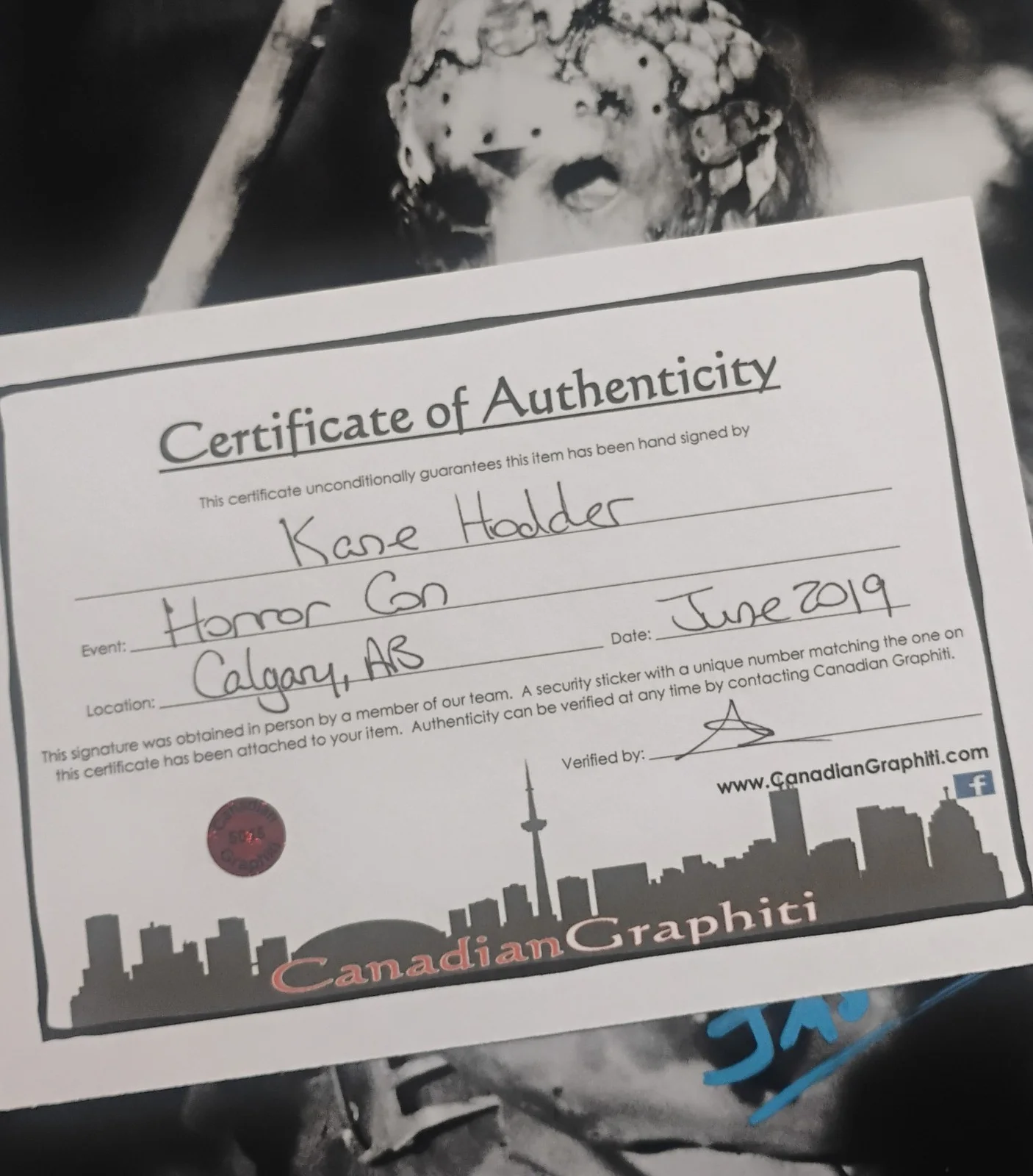 Kane Hodder Hand Signed Autograph 8x10 Photo COA Friday The 13th NO US TARIFFS, изображение 4