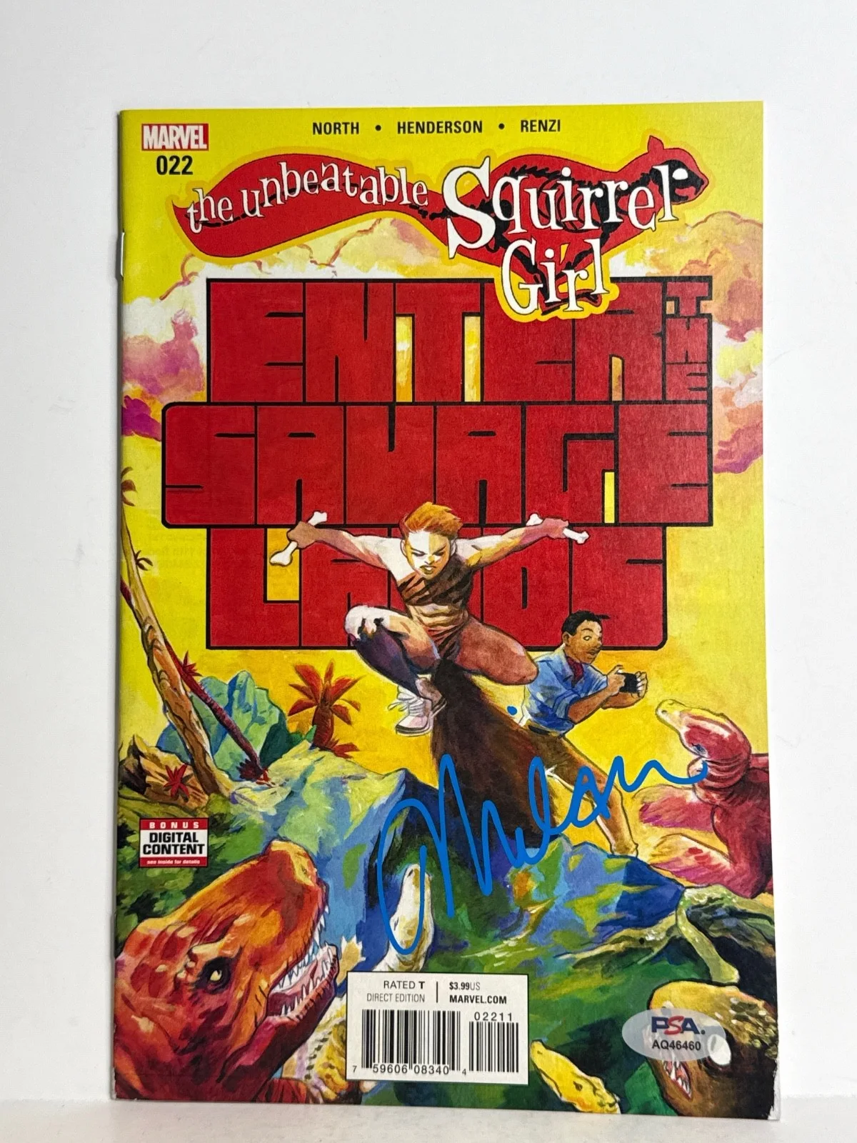 Milana Vayntrub — Milana Vayntrub Signed The Unbeatable Squirrel Girl Comic Book #022 PSA