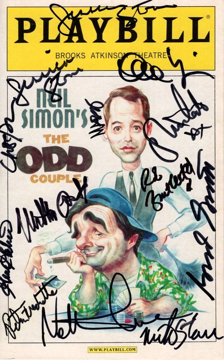 Cast — Neil Simon's The Odd Couple Signed Cast Playbill Matthew Broderick Nathan Lane +