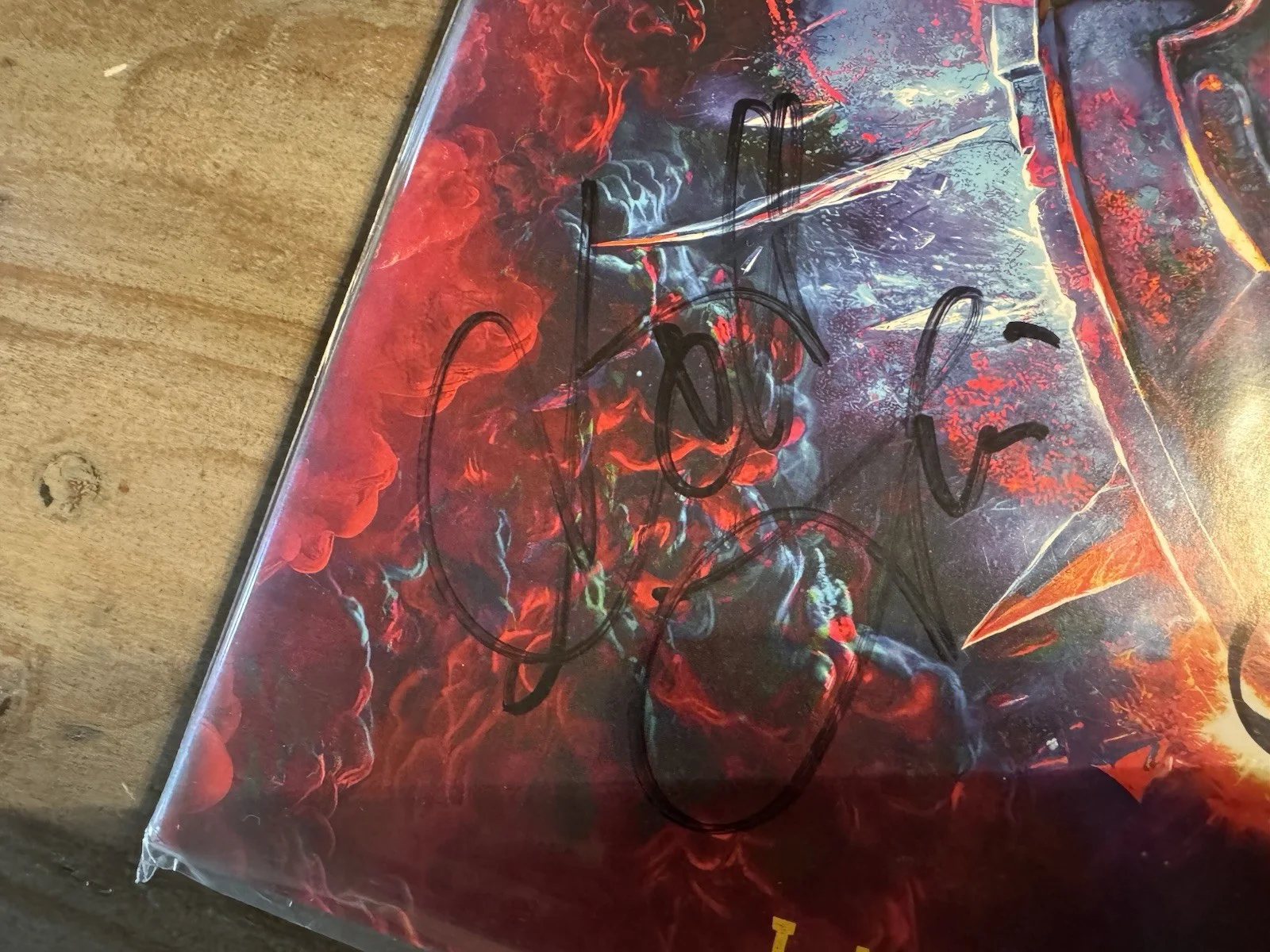 Judas Priest SIGNED Invincible Shield Autographed Vinyl LP, image 3