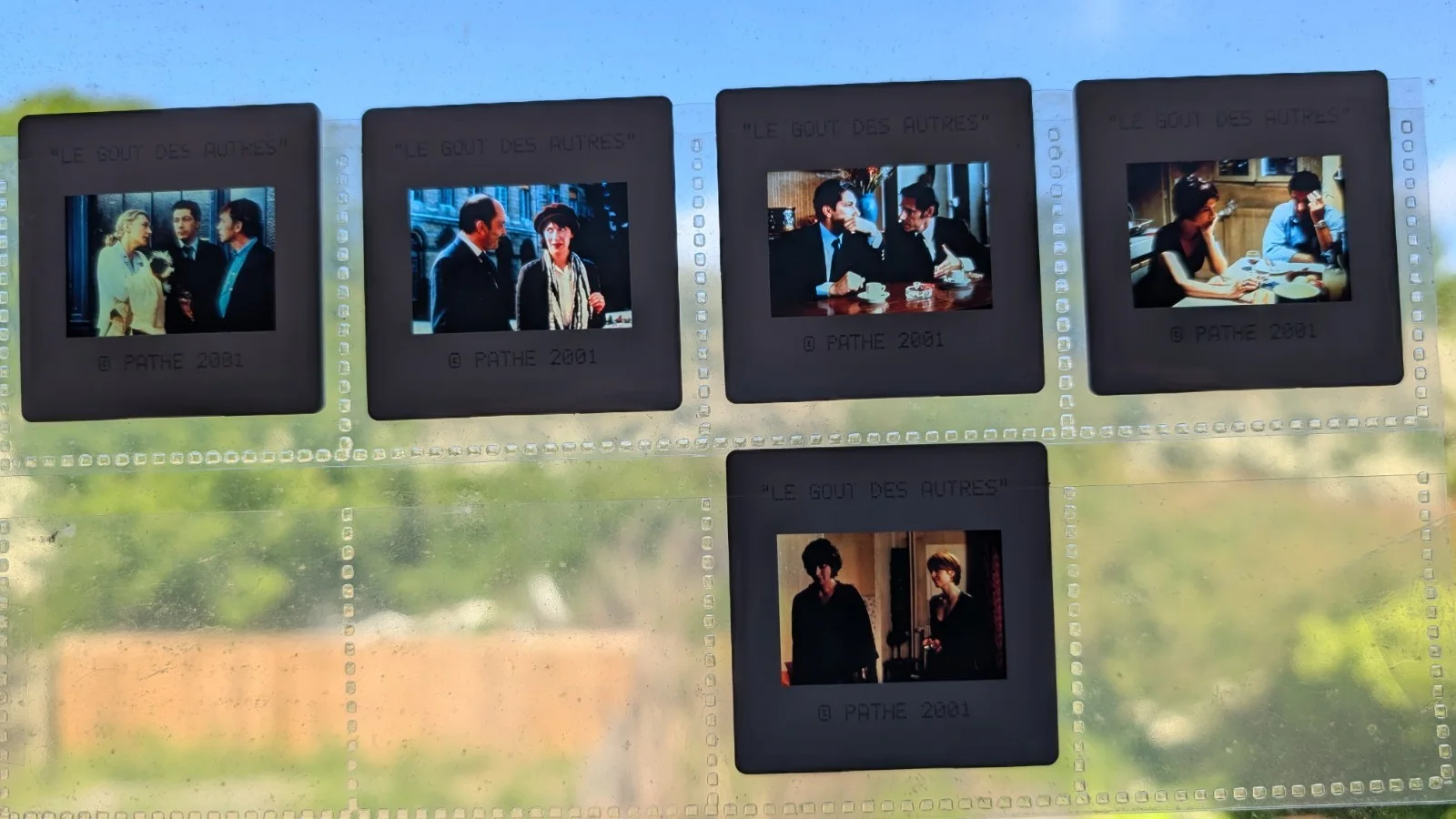 Le Gout Des Autres, 2000, Agnes Jaoui, Bacri, UK press kit, 5 transparencies, изображение 2