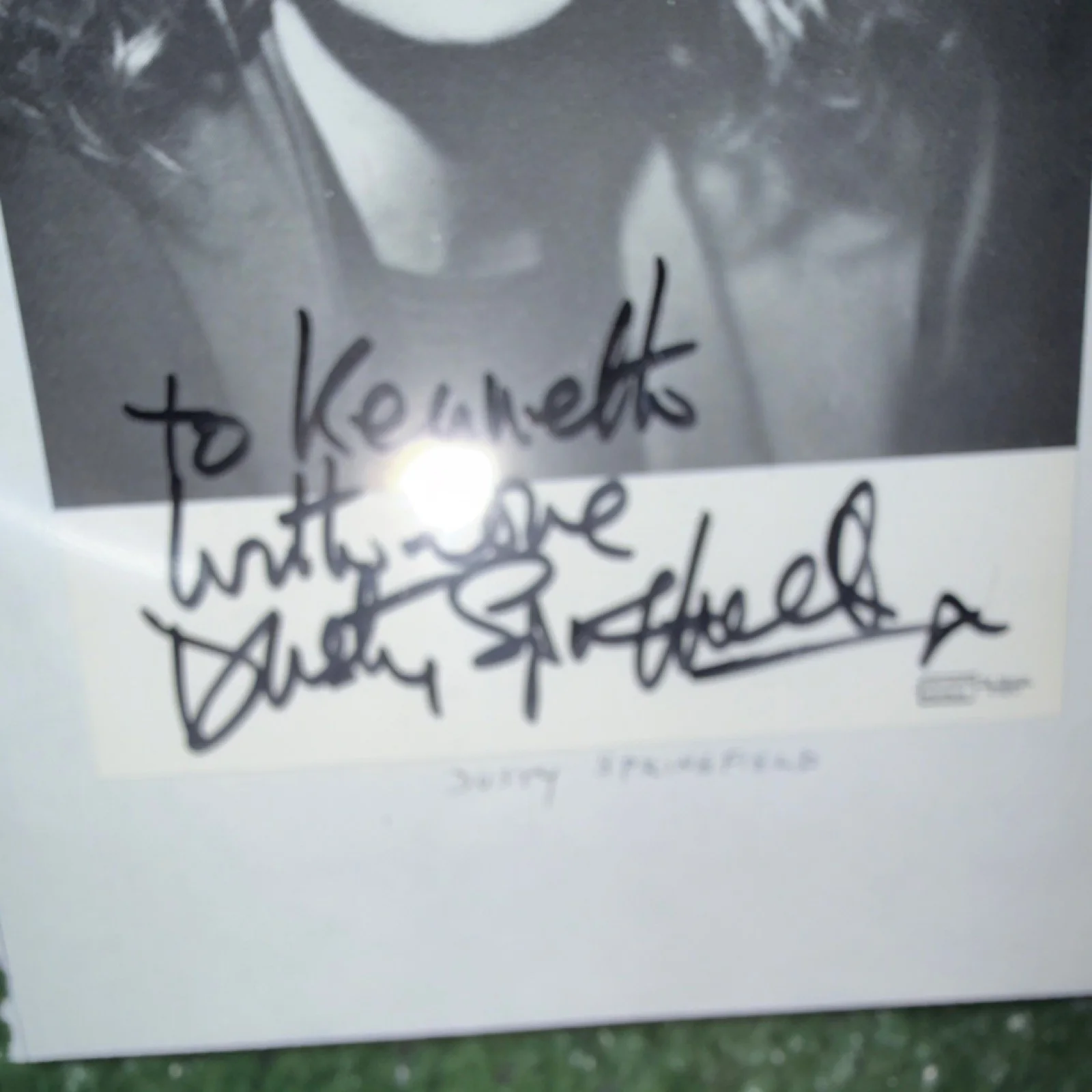 Dusty Springfield Autographed Signed Black & White Original Photograph, image 3