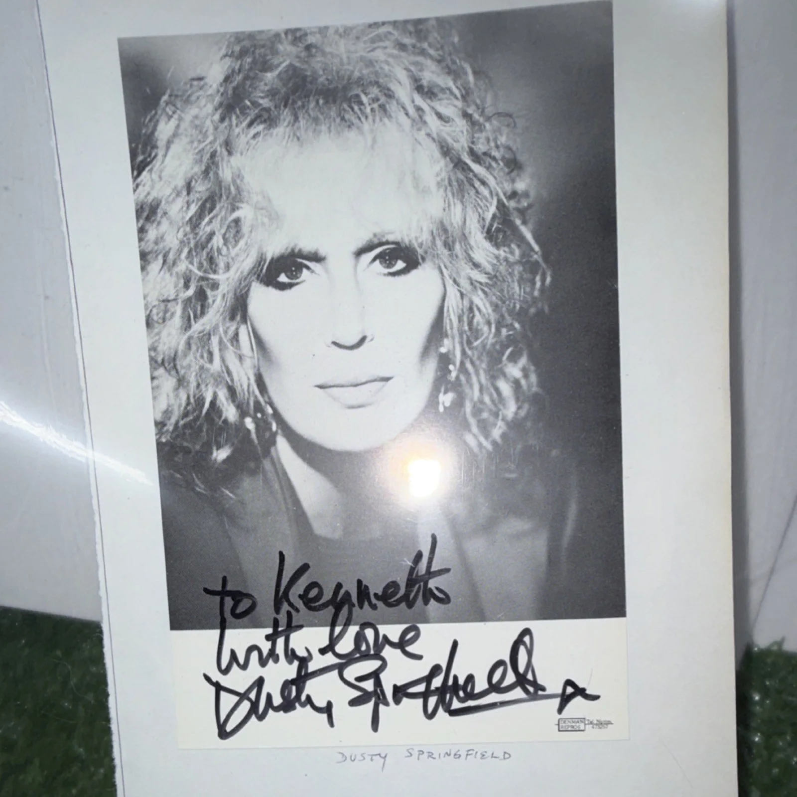 Dusty Springfield Autographed Signed Black & White Original Photograph, image 5