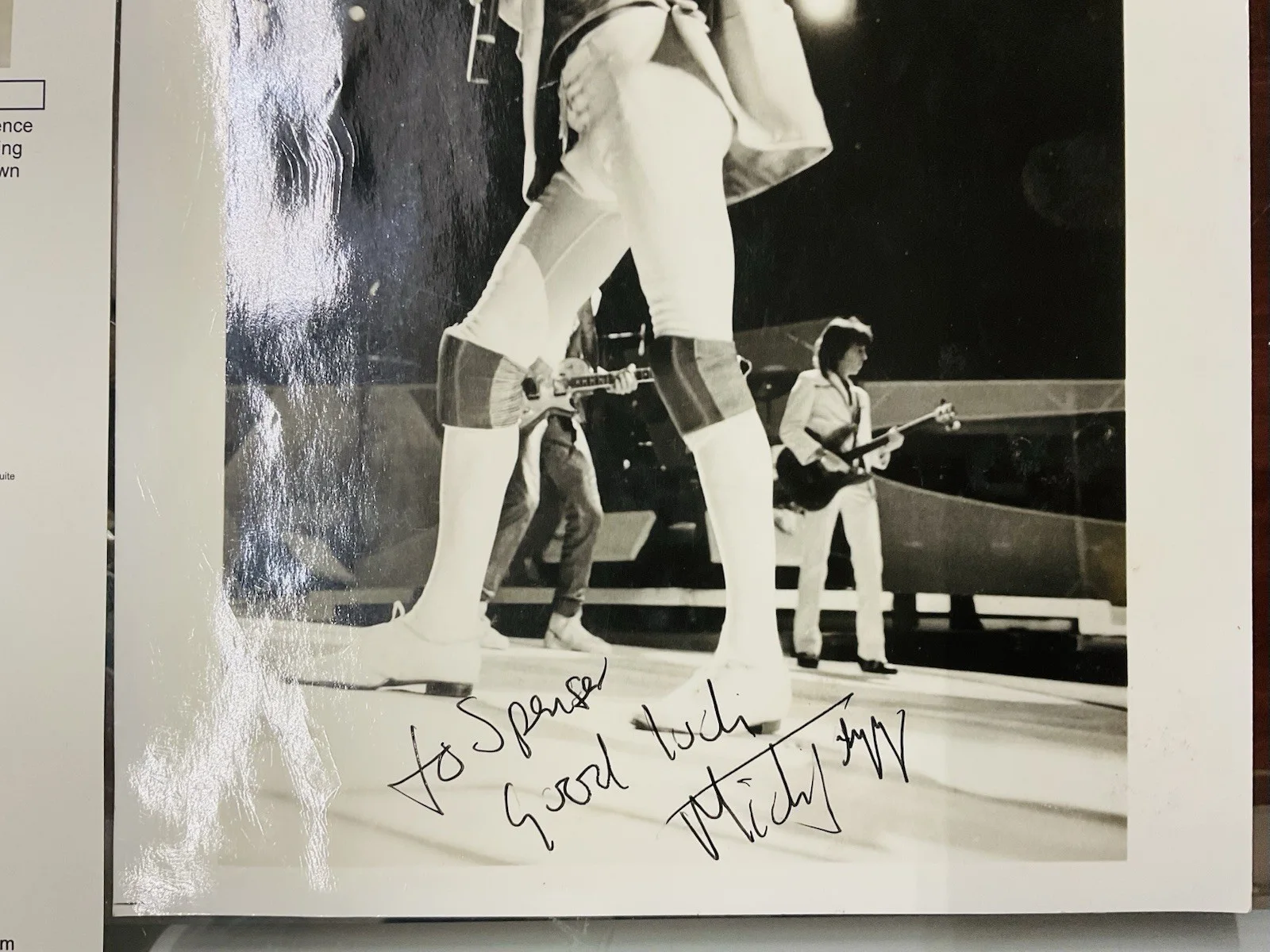 Mick Jagger — Mick Jagger Signed Autograph Original 8x10 Photo The Rolling Stones JSA B&W, image 4