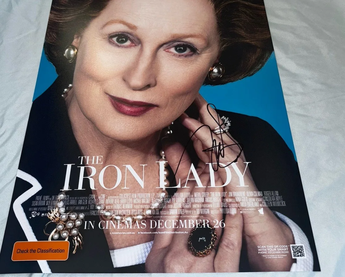 Meryl Streep Signed 12x18 Photo The Iron Lady, изображение 2