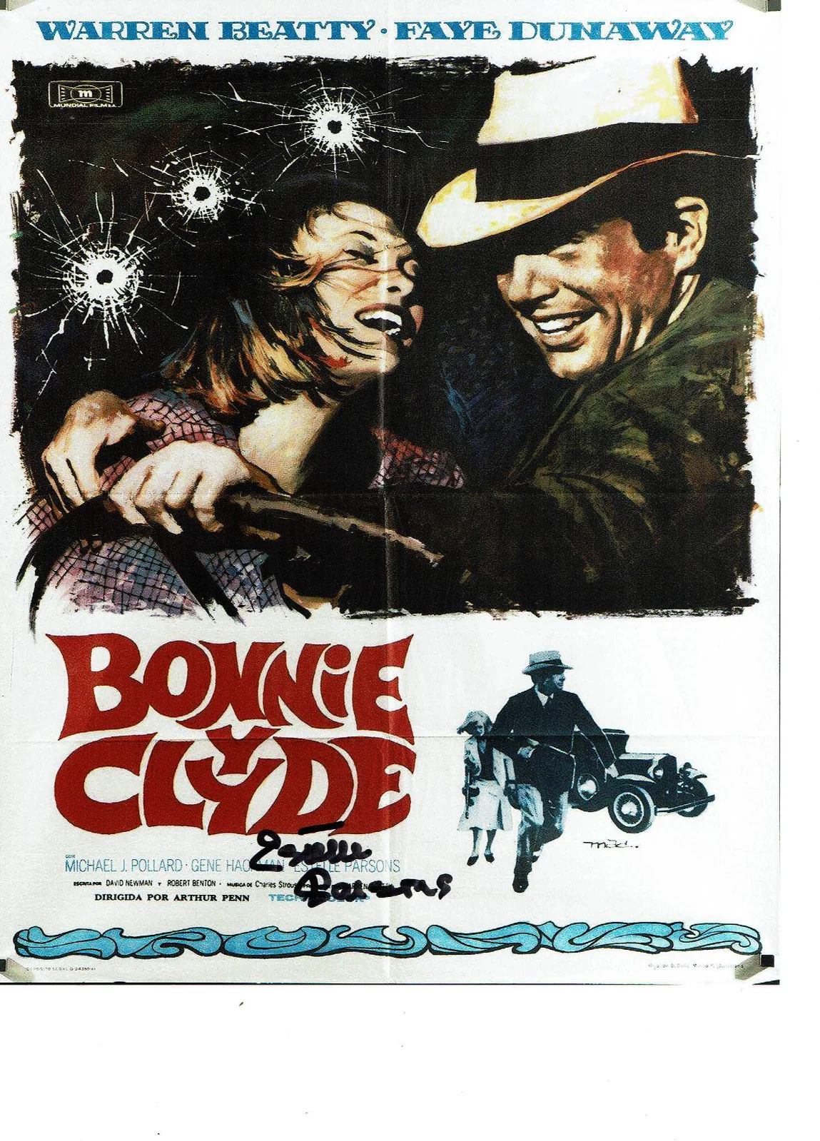Estelle Parsons — Bonnie & Clyde Estelle Parsons autographed 8x10 color photo