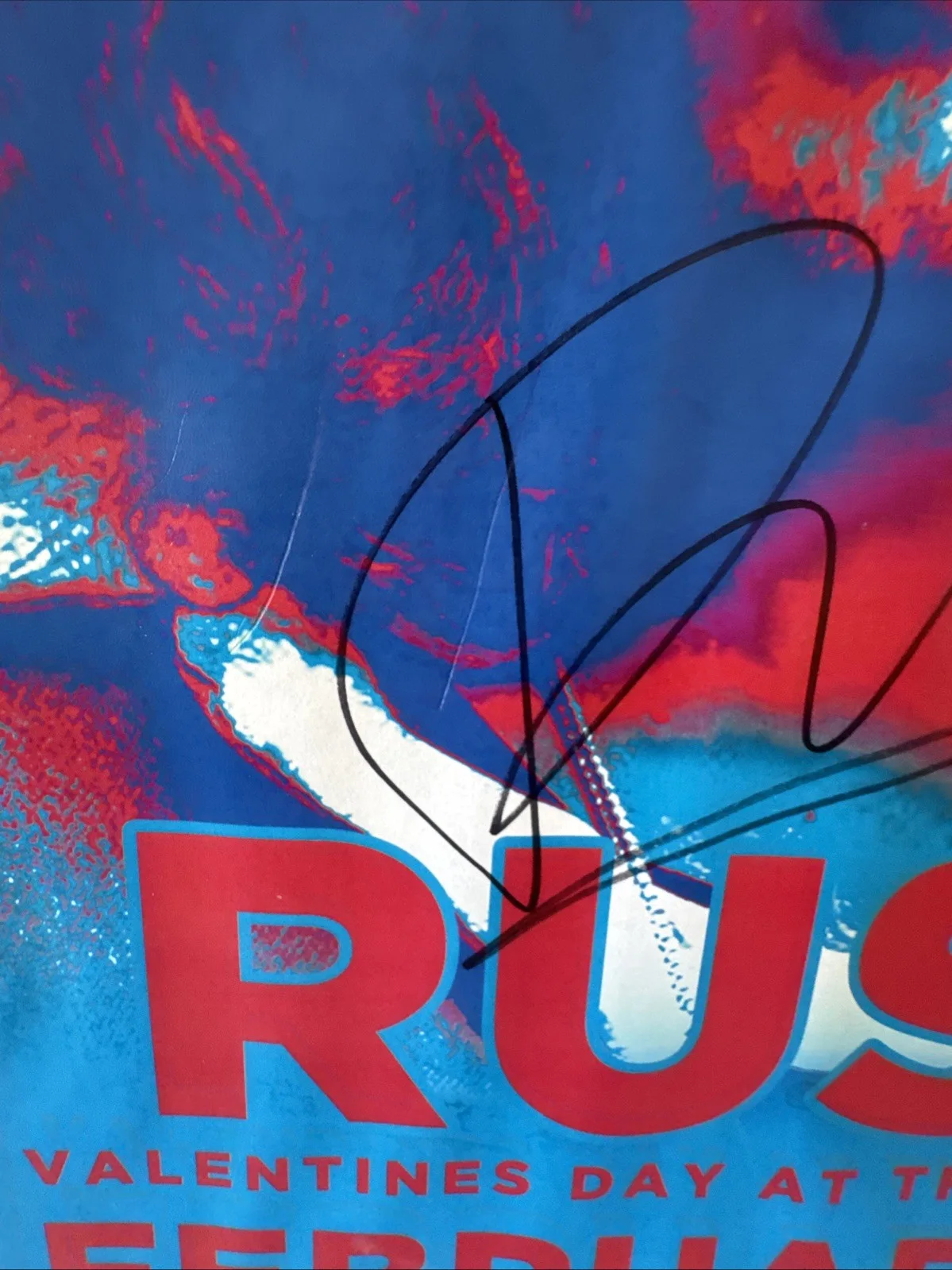 RUSS Rapper Hand Signed Autograph Russell Vitale Concert Poster Catalyst SC Rap, изображение 2