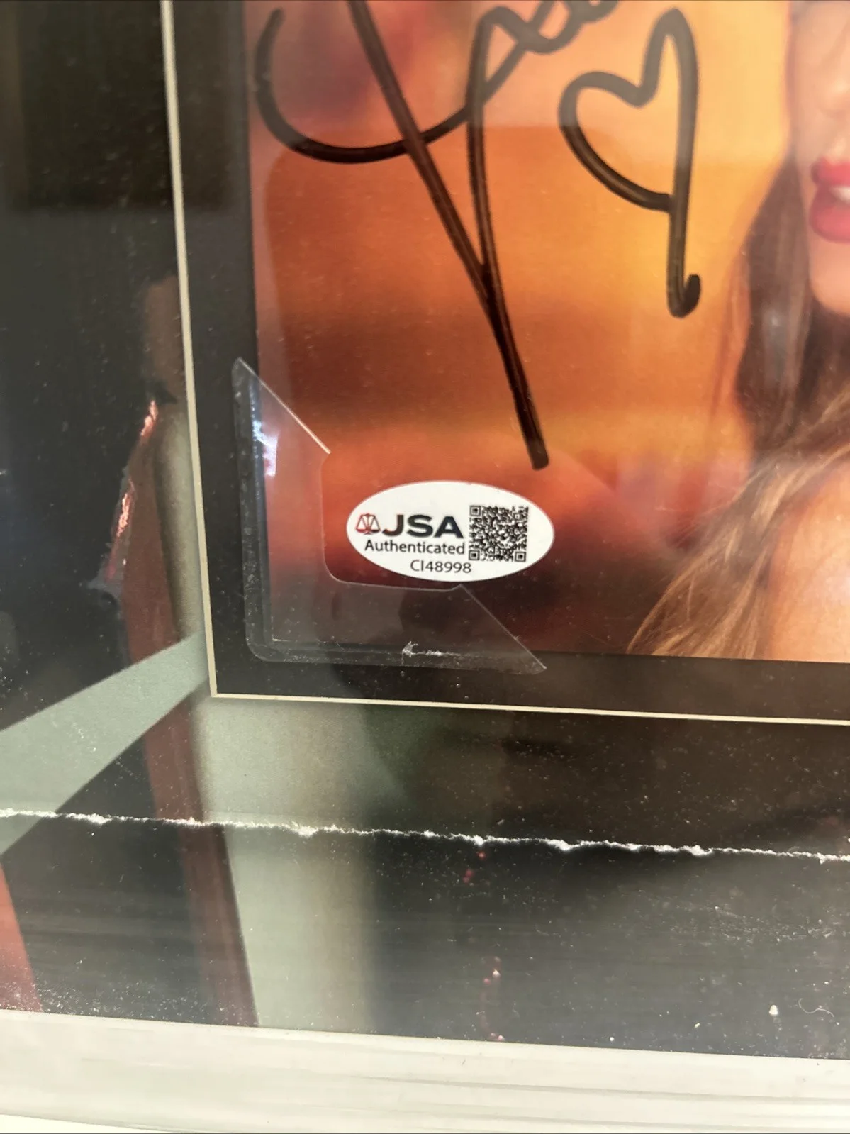 Taylor Swift Autographed Signed Cutout Framed Life Of A Showgirl JSA COA, изображение 4