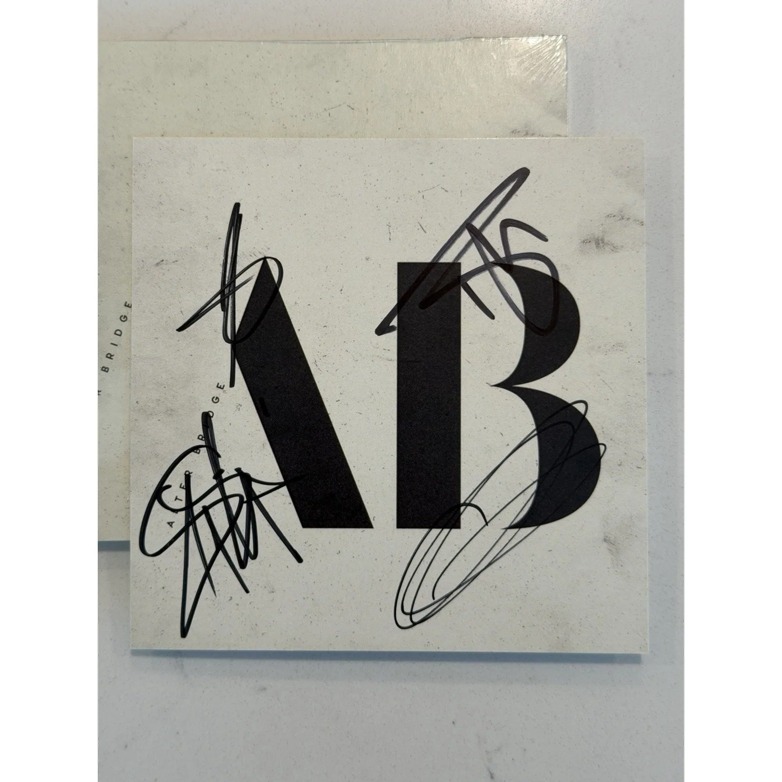 ALTER BRIDGE "AB" SIGNED CD W/ SIGNED CARD MYLES KENNEDY-TREMONTI-SCOTT-BRIAN #5, изображение 2