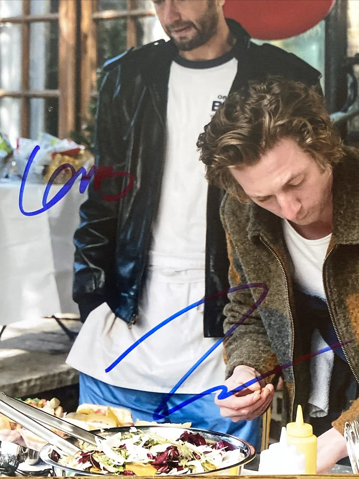 Jeremy Allen White, Ebon Moss Bachrach — Jeremy Allen White & Ebon Moss Bachrach Autographed 8x10 Photo The Bear, image 2