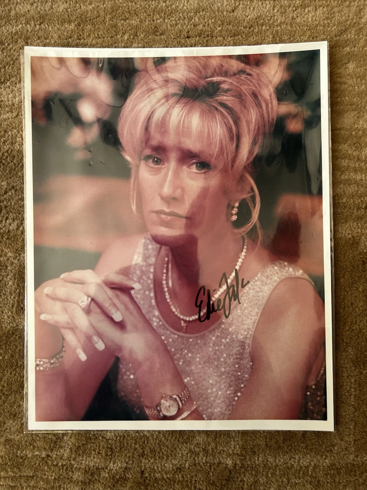 Edie Falco — Edie Falco signed Carmela Soprano The Sopranos 8x10 photo