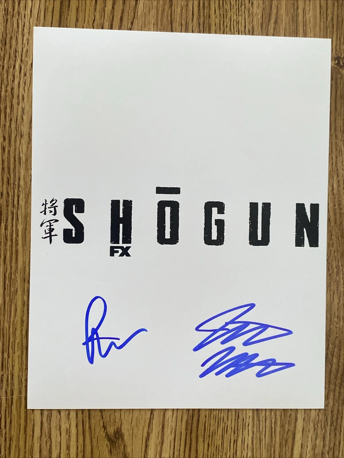 Justin Marks & Rachel Kondo — Justin Marks & Rachel Kondo Autographed 8x10 Photo ‘Shogun’ Creators
