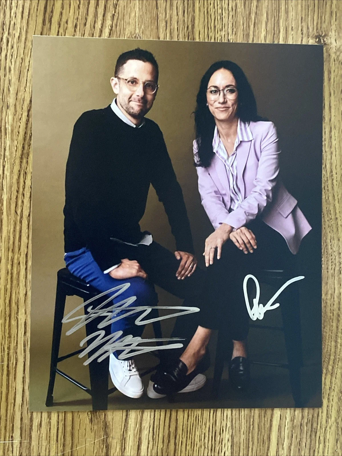 Justin Marks & Rachel Kondo — Justin Marks & Rachel Kondo Autographed 8x10 Photo ‘Shogun’ Creators