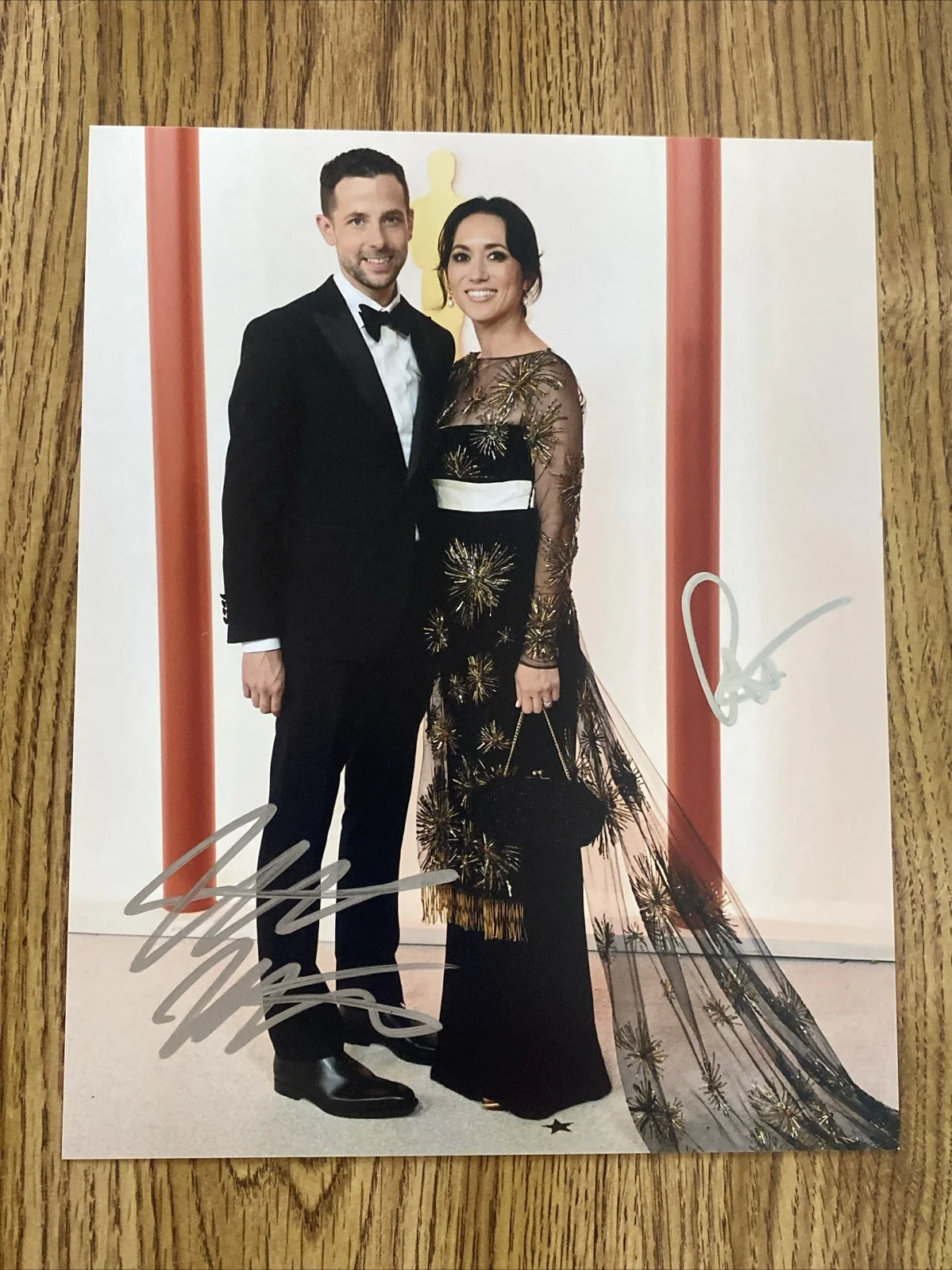 Justin Marks & Rachel Kondo — Justin Marks & Rachel Kondo Autographed 8x10 Photo ‘Shogun’ Creators