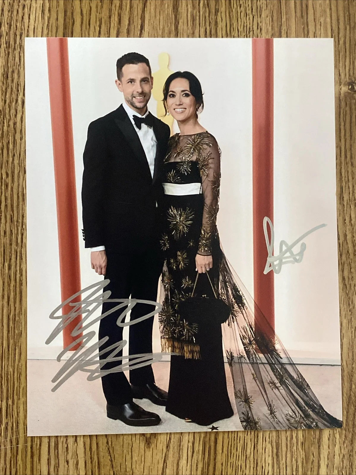 Justin Marks & Rachel Kondo — Justin Marks & Rachel Kondo Autographed 8x10 Photo ‘Shogun’ Creators