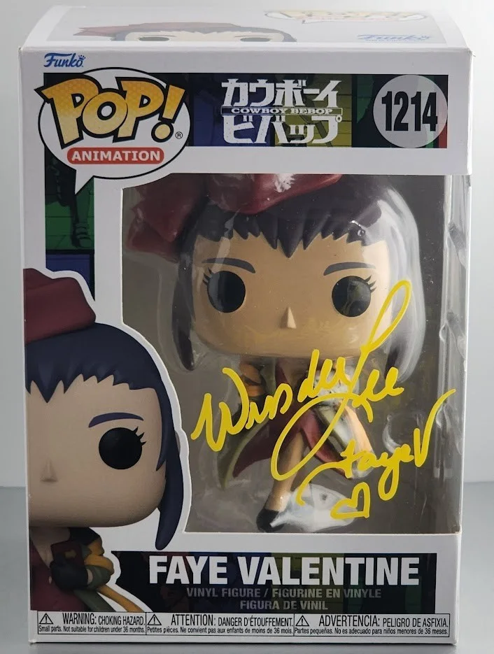Wendee Lee — Wendee Lee Autographed Signed Faye Valentine Cowboy Bebop Funko Pop #1214