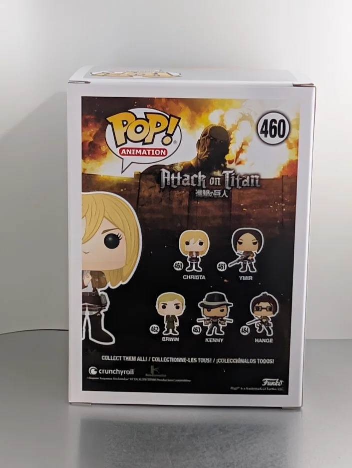 Shiori Mikami — Shiori Mikami JVA Signed Auto Funko Pop #460 Christa Attack on Titan JSA Yellow, image 3
