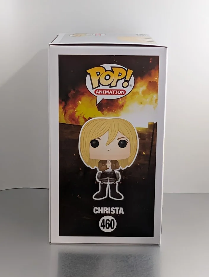 Shiori Mikami — Shiori Mikami JVA Signed Auto Funko Pop #460 Christa Attack on Titan JSA Yellow, image 4