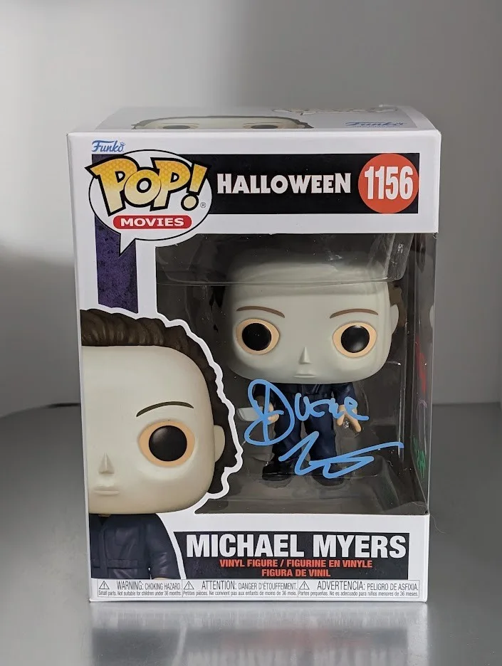 Duane Whitaker, Daniel Roebuck — Duane Whitaker & Daniel Roebuck Dual Signed Funko Pop Michael Myers Halloween, изображение 2