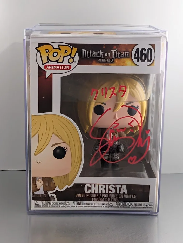 Shiori Mikami — Shiori Mikami JVA Signed Auto Funko Pop #460 Christa Attack on Titan JSA Red, image 5