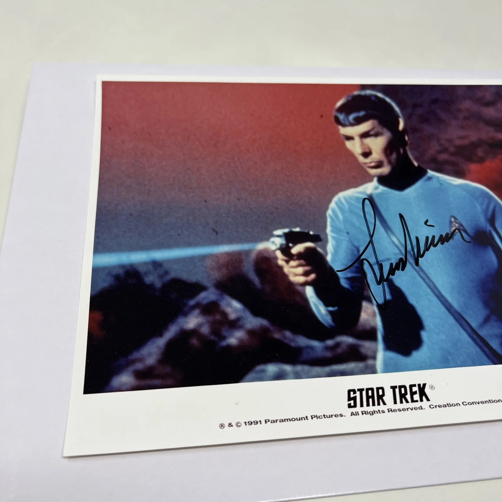 Leonard Nimoy — Rare Leonard Nimoy Hand Signed Autographed Star Trek Spock W/ COA 8”x 10”, image 5