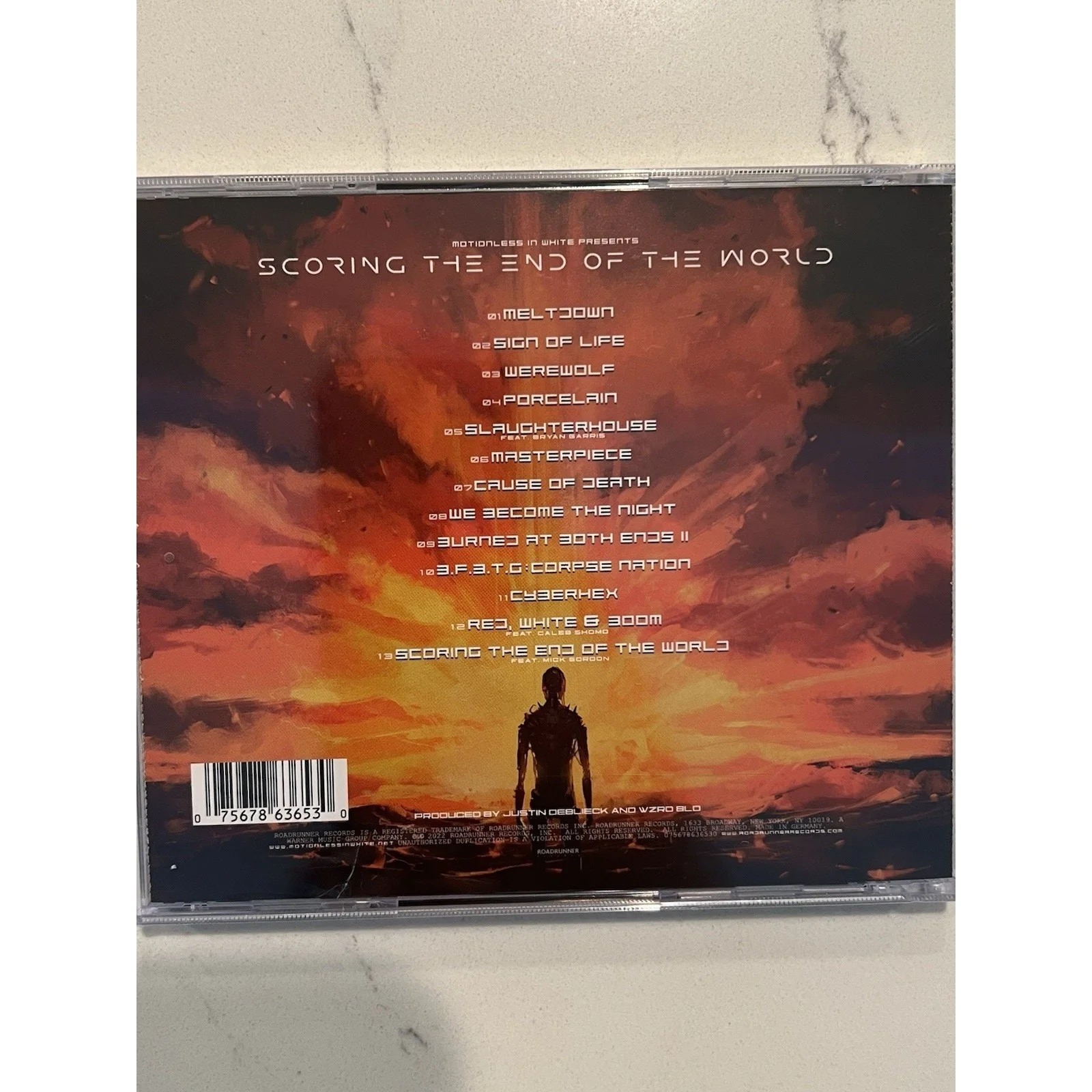 Motionless In White SIGNED Scoring The End Of The World CD COA AUTOGRAPHED #7, изображение 4