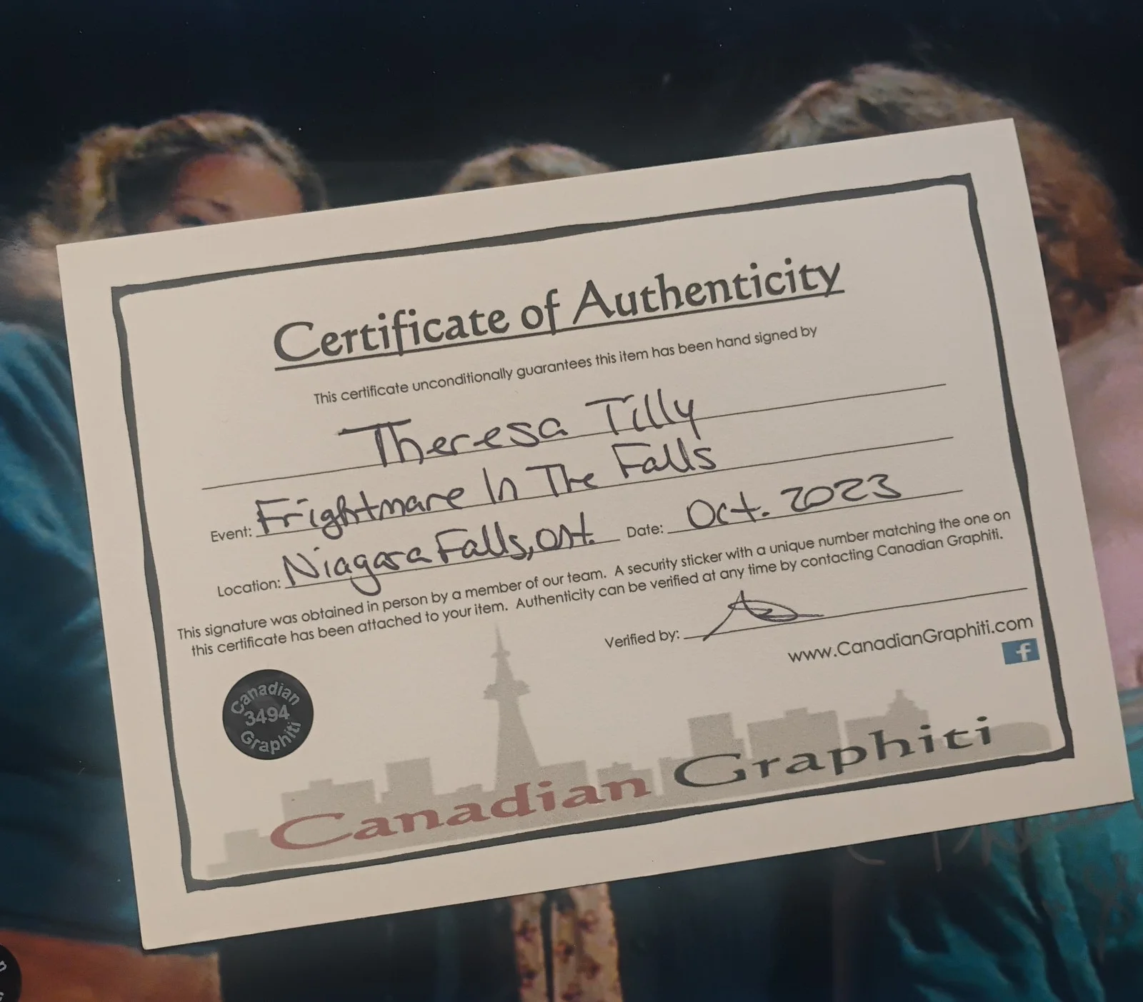Theresa Tilly Hand Signed Autograph 8x10 Photo COA Evil Dead NO US TARIFF, image 4