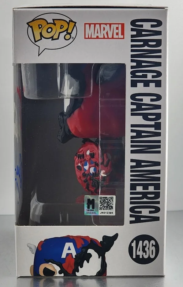 Sam De La Rosa — Sam De La Rosa Autographed Signed Marvel Carnage Captain America Funko Pop #1436, image 2