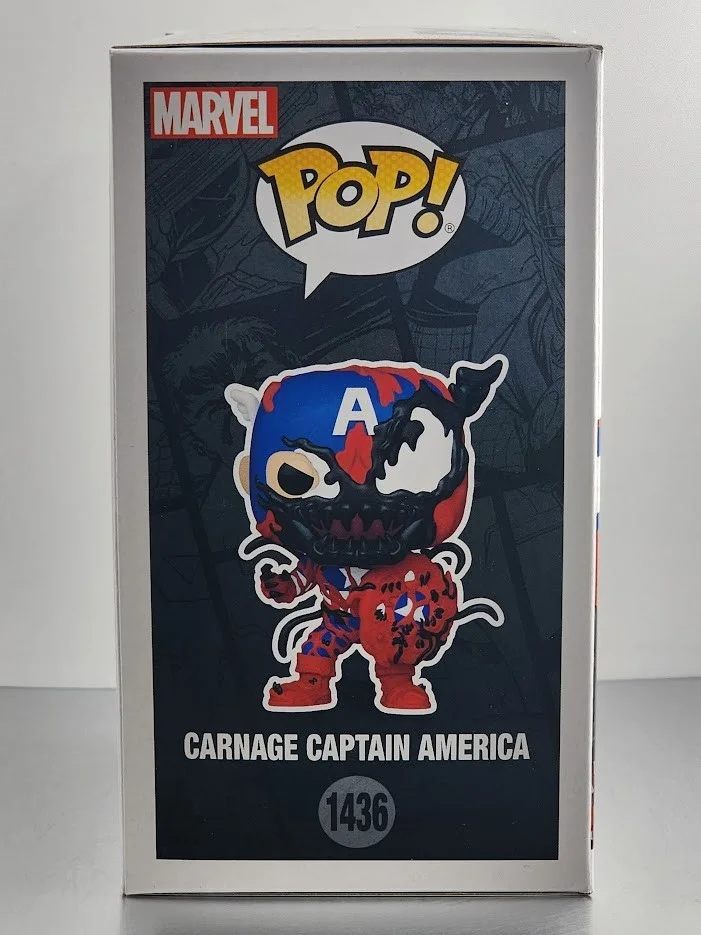 Sam De La Rosa — Sam De La Rosa Autographed Signed Marvel Carnage Captain America Funko Pop #1436, image 4