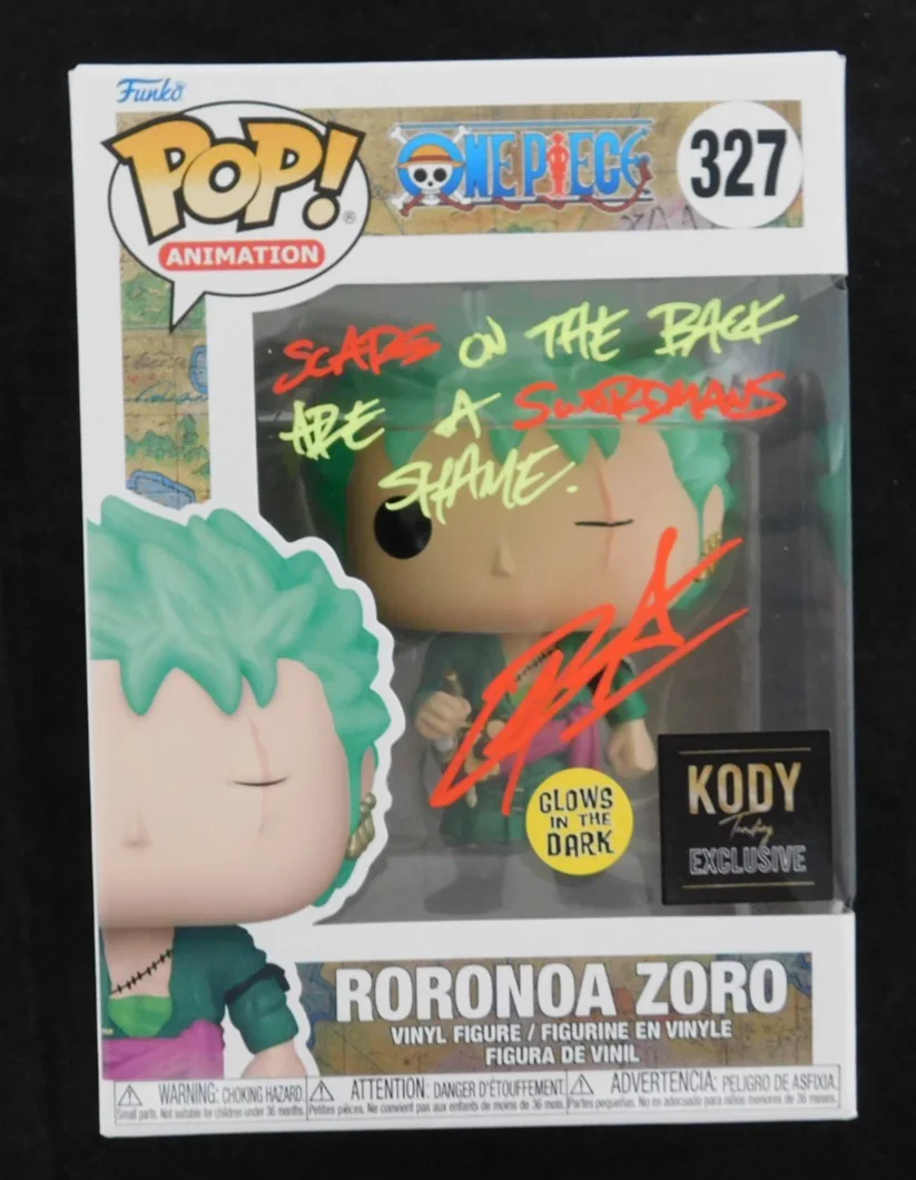 Christopher Sabat — Christopher Sabat Signed Roronoa Zero Funko Pop 327 - JSA Authentication, image 2