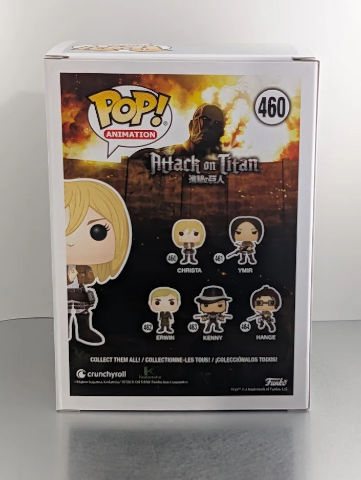 Shiori Mikami — Shiori Mikami JVA Signed Auto Funko Pop #460 Christa Attack on Titan JSA Pink, изображение 3